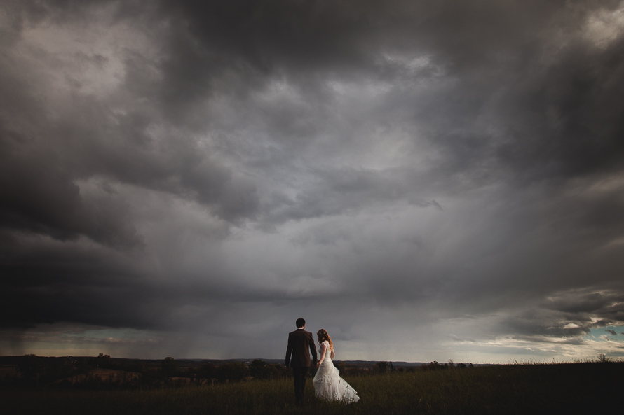 Big sky wedding photography by Peterborough Wedding Photographer at Polmenna Barn in Campbellford, Ontario